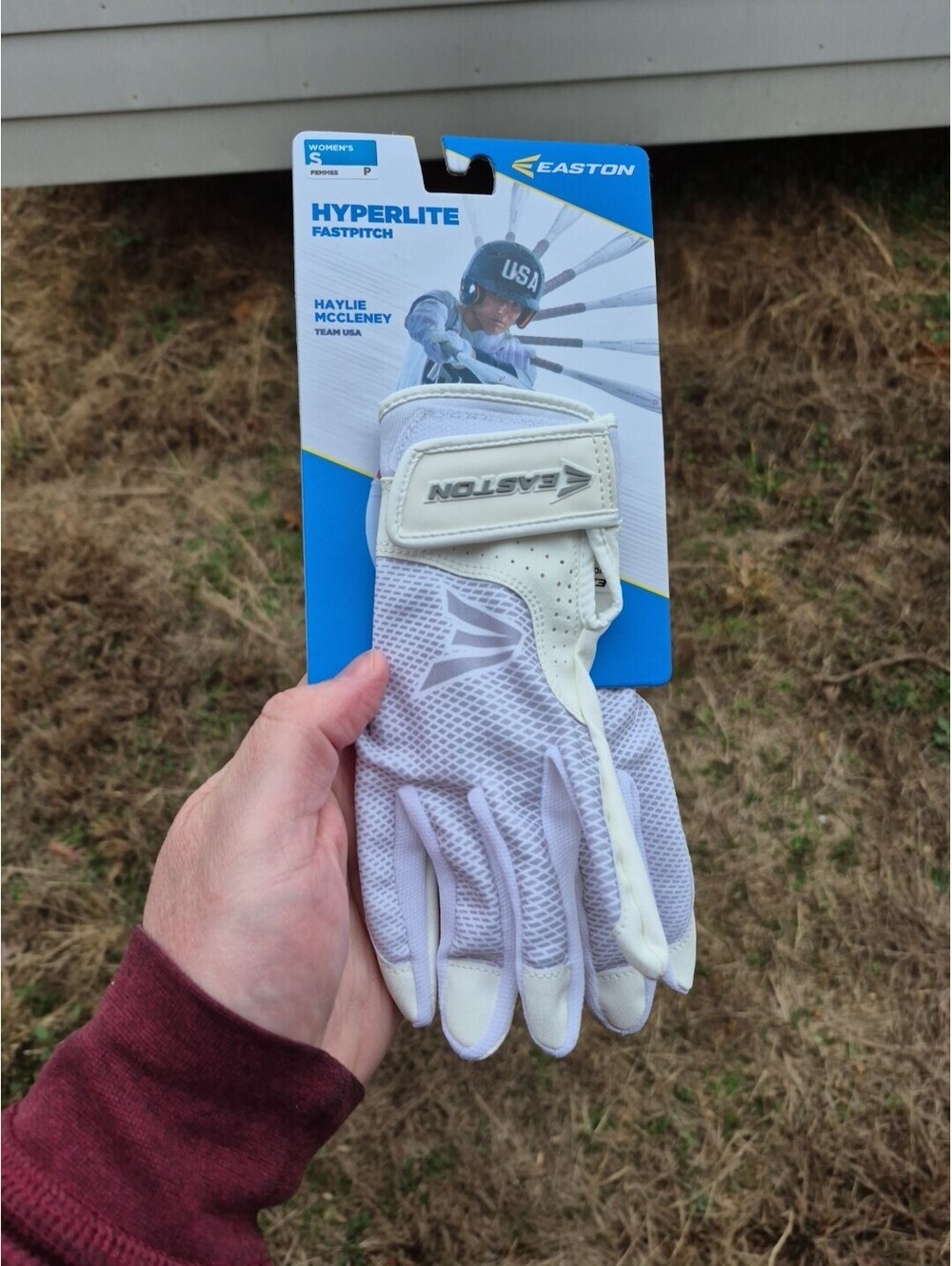 Easton Hyperlite Fastpitch Softball Batting Women's Gloves Size Small (Pair)